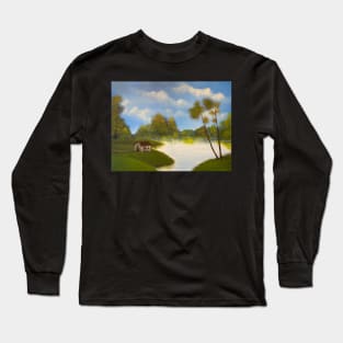 Lakeside Cabin Long Sleeve T-Shirt